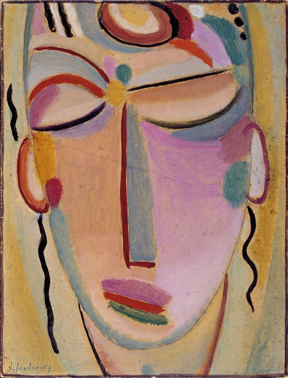 الرأس الصوفي: التأمل بواسطة Alexej von Jawlensky
