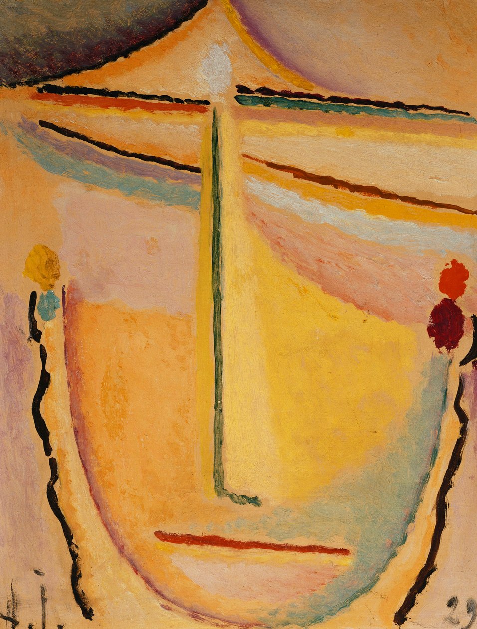 الوردي والبرتقالي. روزا أورانج ، 1929 بواسطة Alexej von Jawlensky