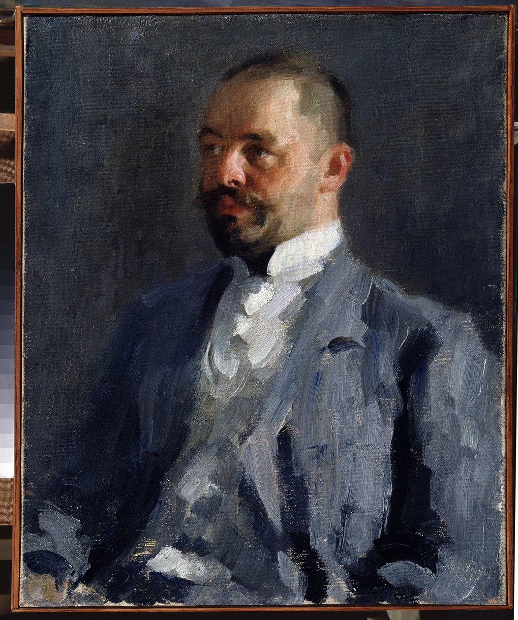 "" Portrait of Dmitri (Dimitri) Brother of the Artist "" لوحة رسم Alexei von Javlensky (Alexi von Jawlensky ، Alexej von Javlenski) (1864-1941) حوالي 1898 متحف إم فروبيل للفنون الإقليمي ، أومسك بواسطة Alexej von Jawlensky