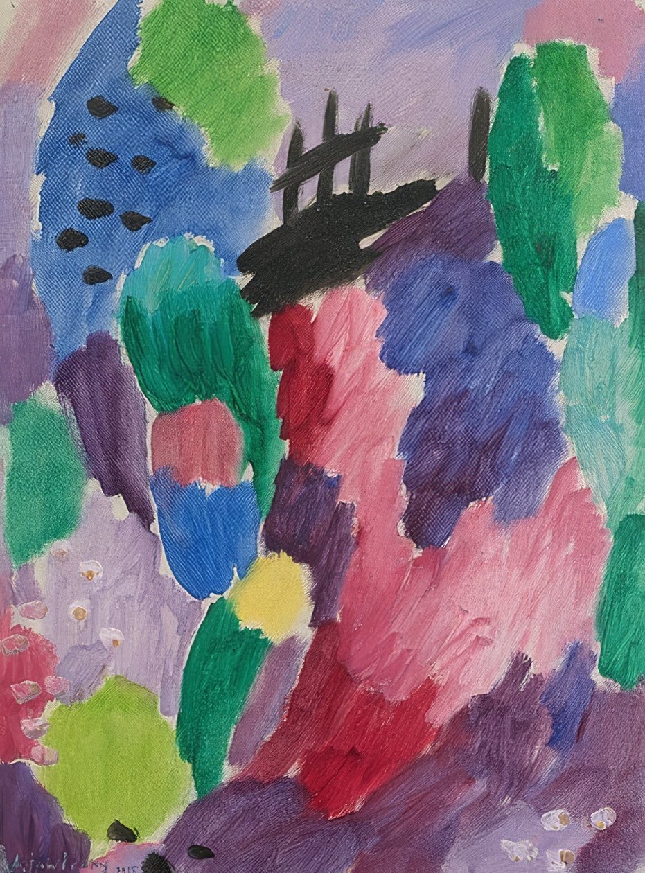 طريق روتر ، سانت بريكس. 1915 بواسطة Alexej von Jawlensky