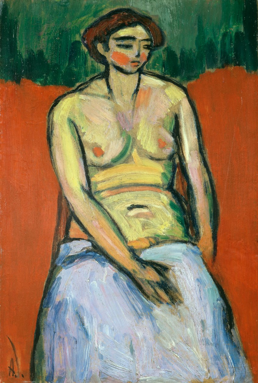 جالسة عاريات ، ج .1910 بواسطة Alexej von Jawlensky