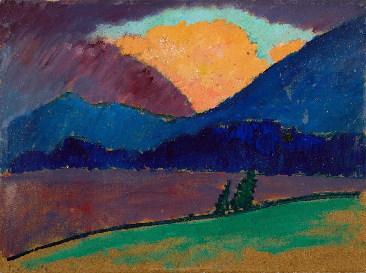 أمسية صيفية في مورناو بواسطة Alexej von Jawlensky