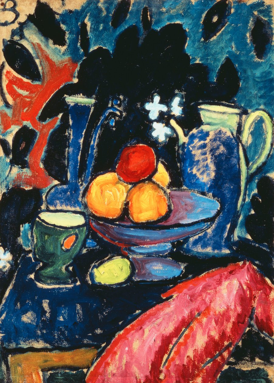 لا تزال الحياة مع إبريق ؛ لا تزال الحياة مع إبريق ، ج .1913 بواسطة Alexej von Jawlensky