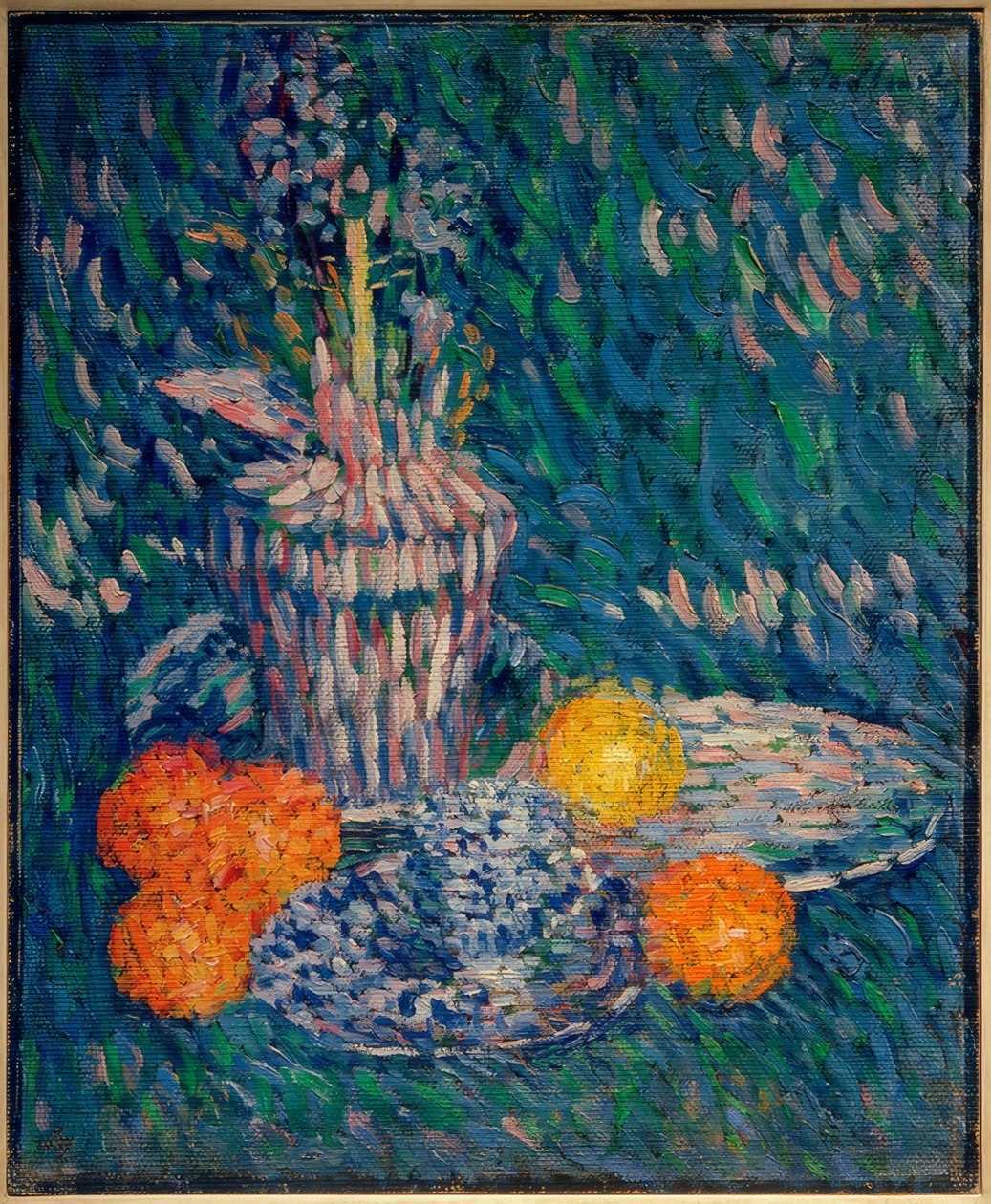 لا تزال الحياة مع صفير والبرتقال بواسطة Alexej von Jawlensky