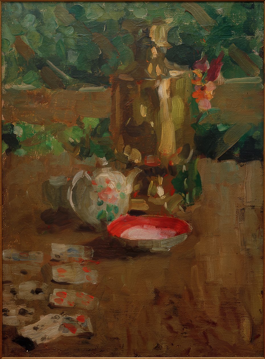 لا تزال الحياة مع السماور بواسطة Alexej von Jawlensky
