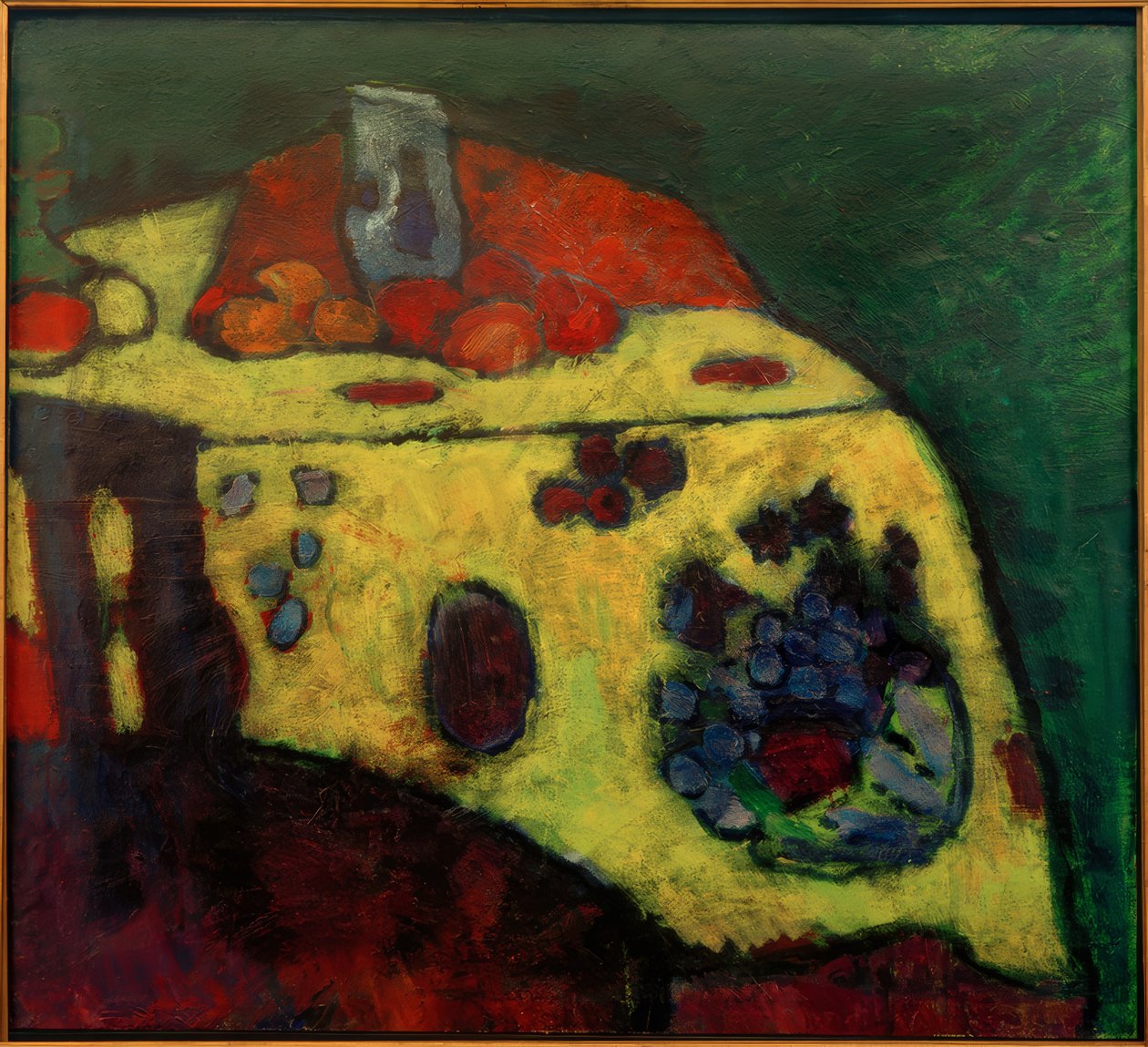 لا تزال الحياة مع بطانية صفراء بواسطة Alexej von Jawlensky