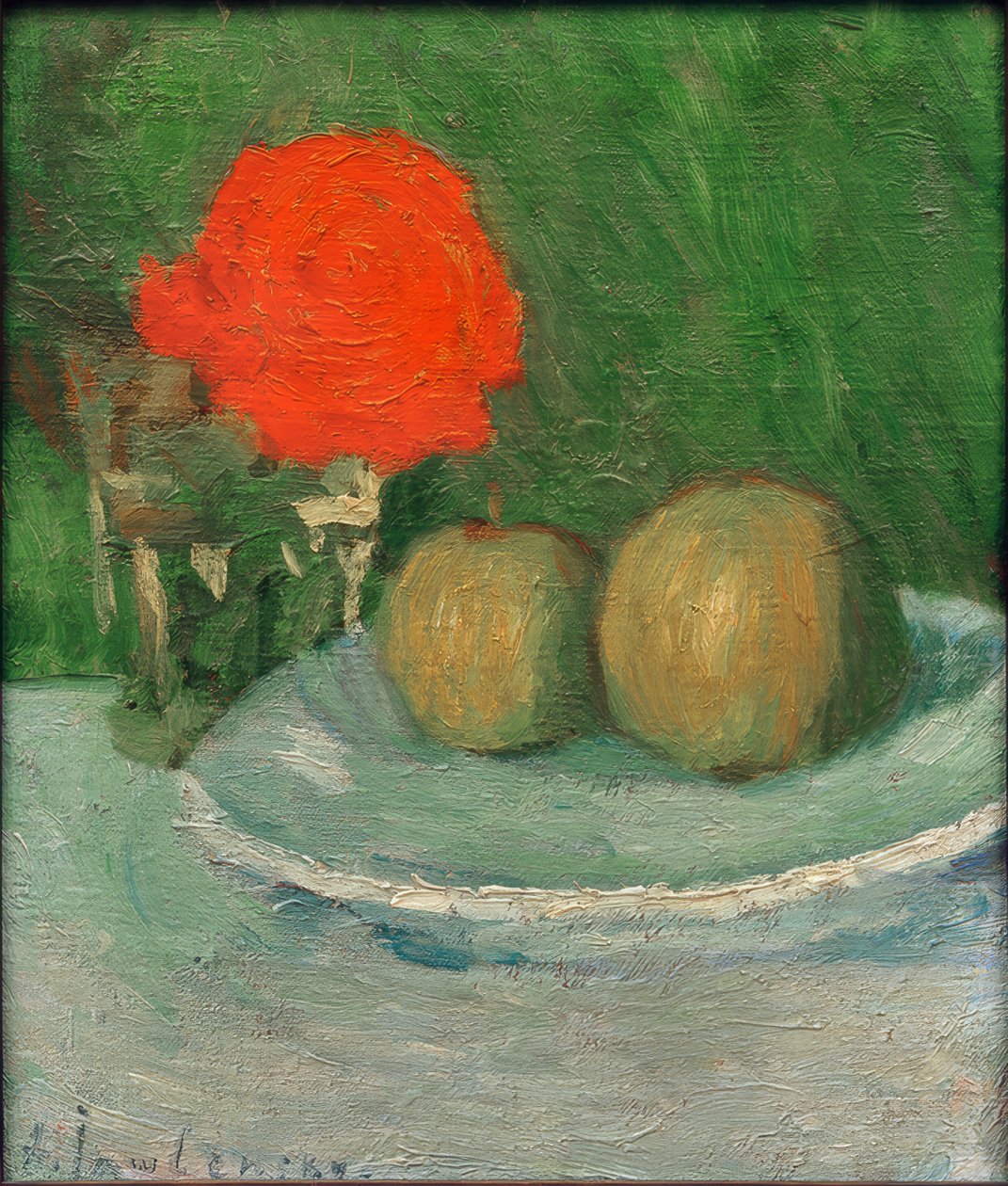 لا تزال الحياة مع التفاح والورد بواسطة Alexej von Jawlensky