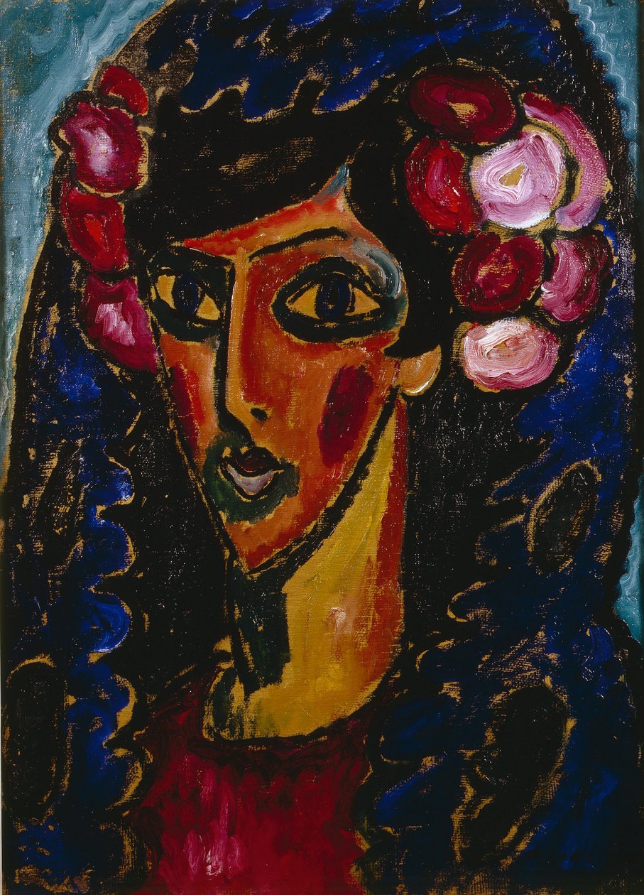 بلو مانتيلا ، 1913 بواسطة Alexej von Jawlensky