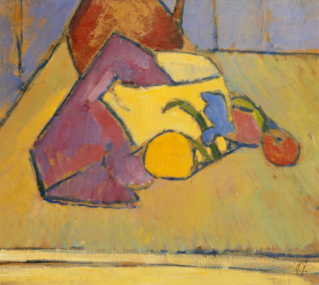 القدر الأصفر وعاء القدر الأصفر ، 1909 ج بواسطة Alexej von Jawlensky