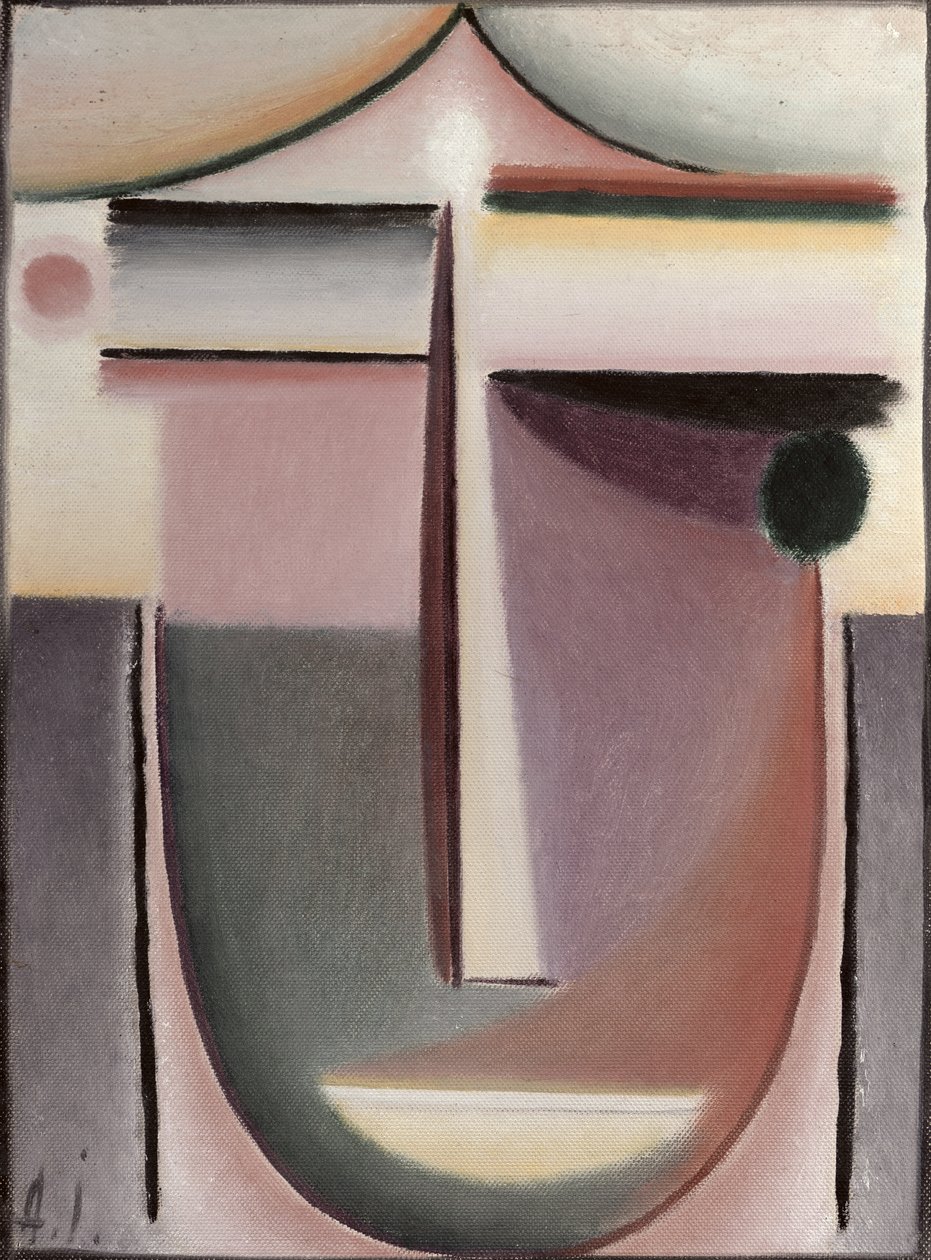 الظل البنفسجي (زيت على الكرتون) بواسطة Alexej von Jawlensky