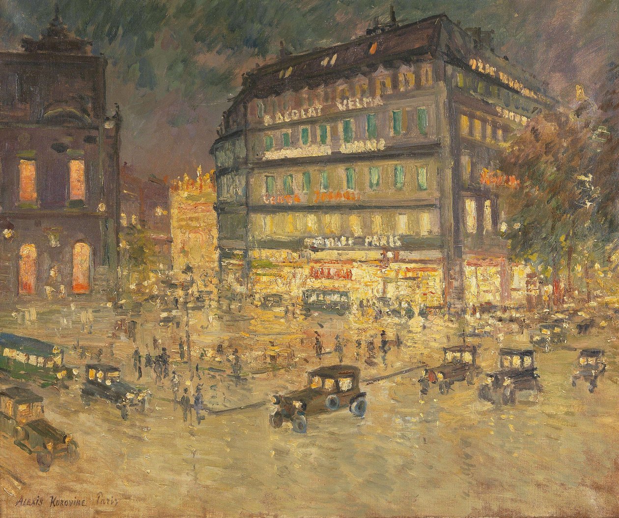 باريس، Place de l'Opera، Opera Garnier. بواسطة أليكسي كونستانتينوفيتش كوروفين