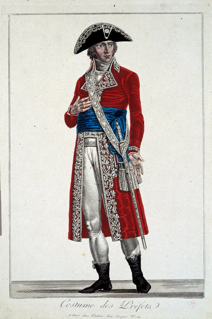 نقش مسبق باللون الأحمر بواسطة Alexis Chataignier (1772-1817) بواسطة الكسيس Chataigner