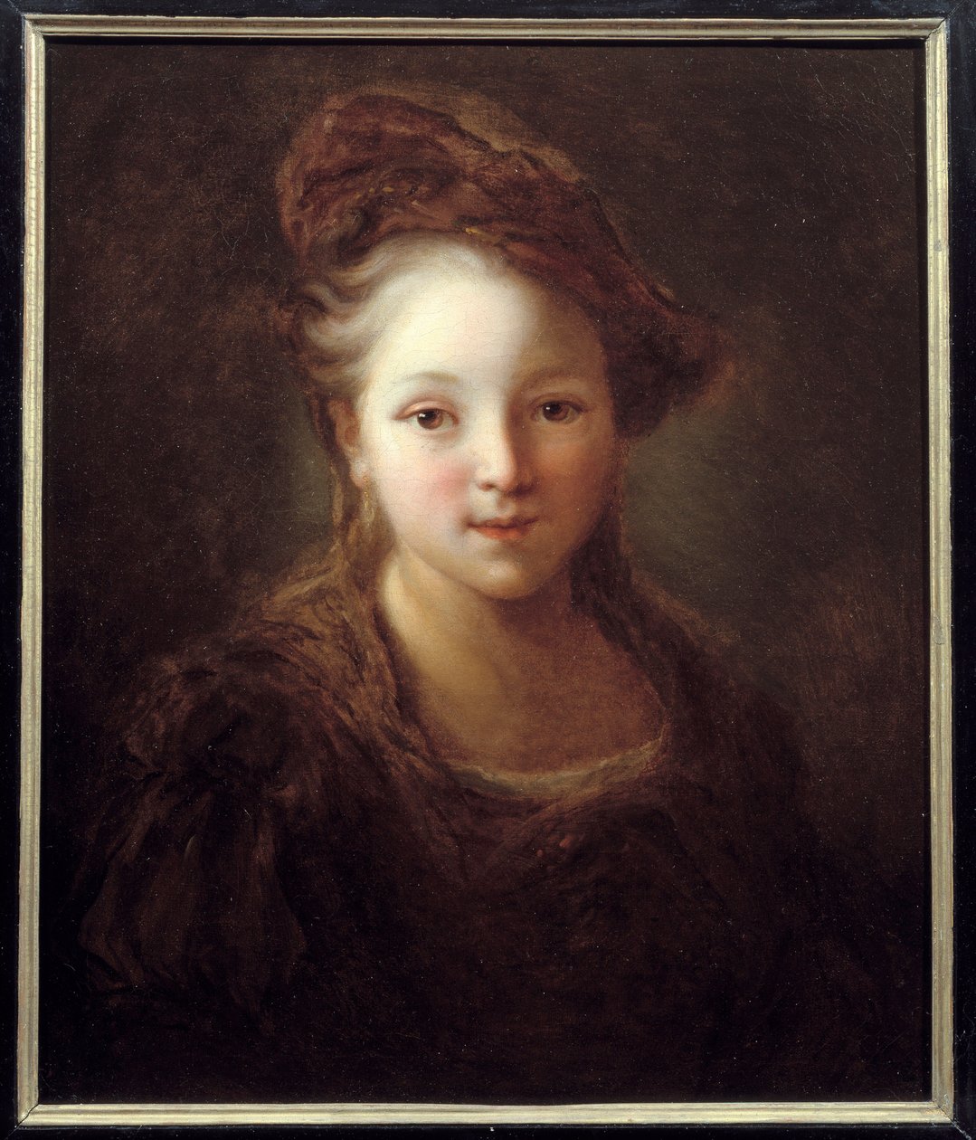 صورة لفتاة صغيرة. لوحة أليكسيس غريمو (1680-1740) ، حوالي عام 1720. أميان ، متحف دي بيكاردي - صورة لفتاة صغيرة. رسم جان أليكسيس جريمو (1680-1740) ، حوالي عام 1720. متحف بيكاردي ، أميان ، فرنسا بواسطة الكسيس جريمو