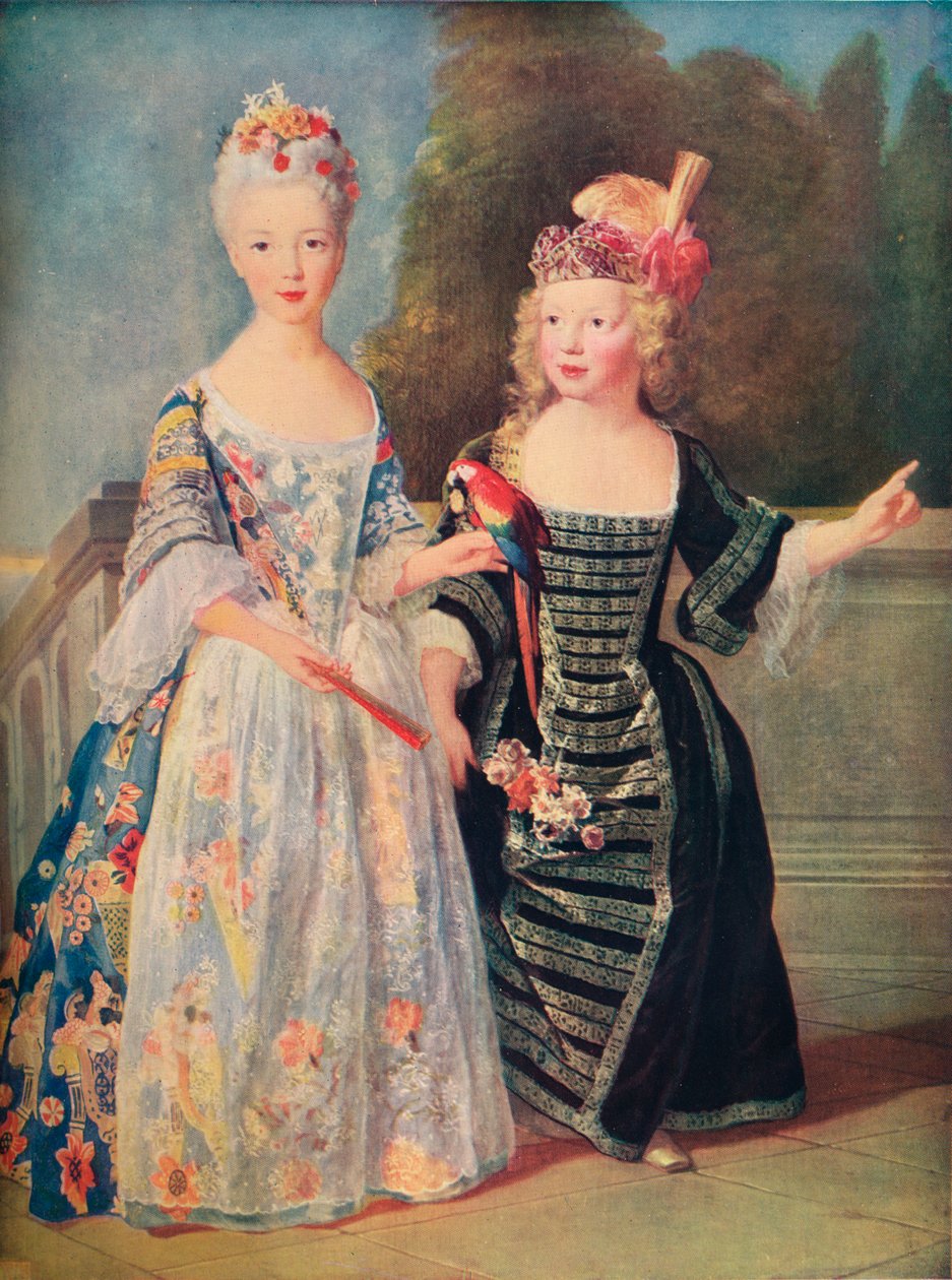 "Mademoiselle De Bethisy وشقيقها" ، 1715 ، 1911 بواسطة الكسيس سيمون بيل