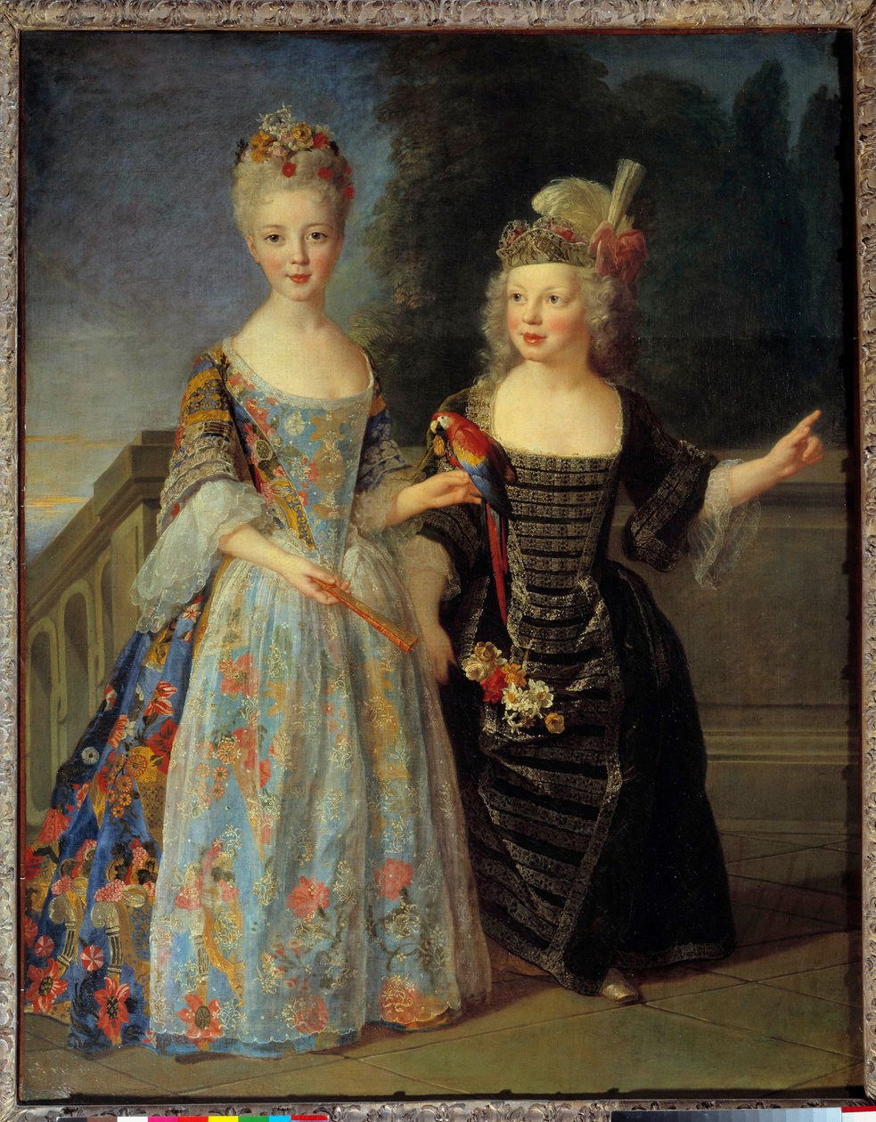 صورة لكاثرين إليونور أوجيني دي بيثيسي (1707-1767) ، أميرة مونتوبان المستقبلية وشقيقها يوجين إليونور (1709-1781) ، ماركيز مازيريس المستقبلي ، بين 1713 و 1715. لوحة لأليكسيس سيمون بيل (1674-1734) بواسطة الكسيس سيمون بيل
