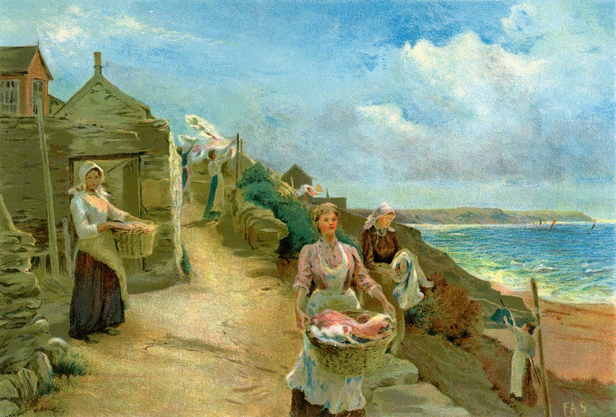 "يوم الغسل" ، 1905. بواسطة ألف كوك