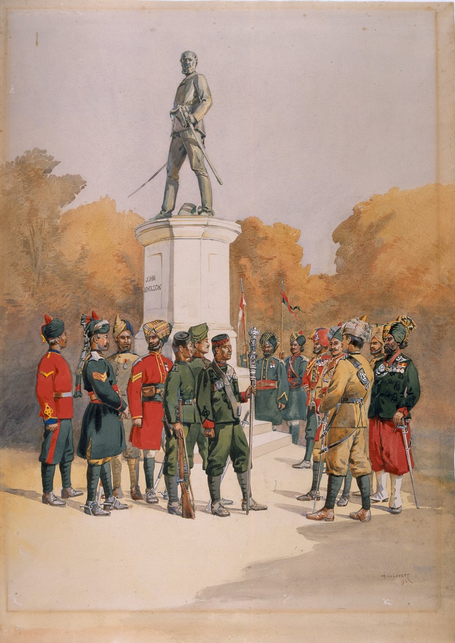 فيلق موجود في حصار دلهي والاعتداء عليها ، 1857 ، 1911 بواسطة ألفريد كرودي لوفيت