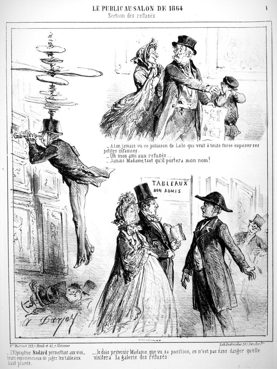 الرسوم الكاريكاتورية لصالون رفض عام 1864 بواسطة الفريد دارجوي
