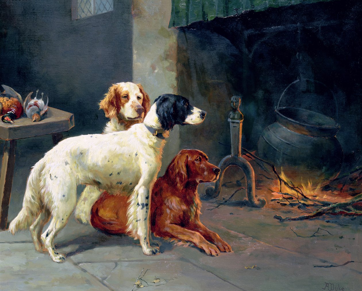 By the Fire (زوج 77836) بواسطة ألفريد ديوك