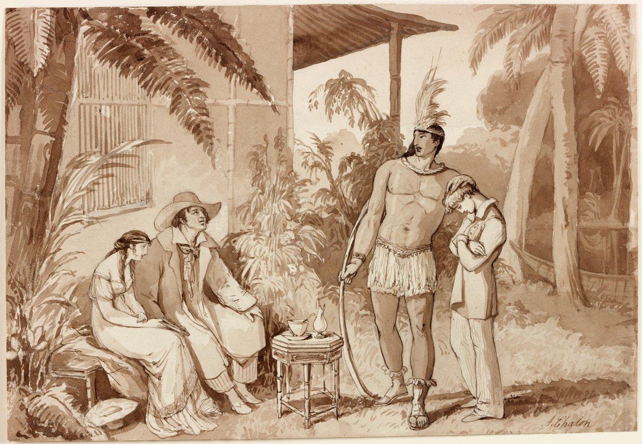 تكوين جمعية رسم شالون ، 1810 (حبر على ورق) بواسطة ألفريد إدوارد شالون