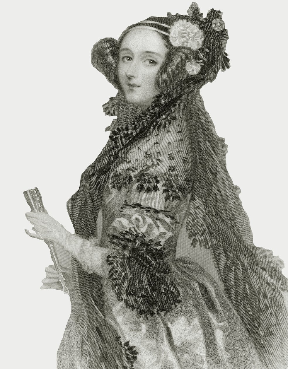 صورة لأوغستا أدا كينغ (1815 - 1852) ، كونتيسة لوفليس. بواسطة ألفريد إدوارد شالون