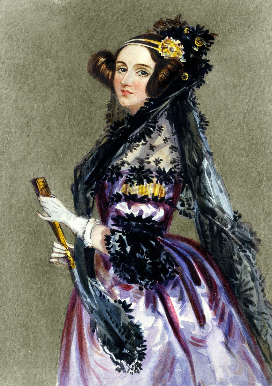 صورة لأوغستا أدا كينغ (1815 - 1852) ، كونتيسة لوفليس (نقش الألوان). بواسطة ألفريد إدوارد شالون