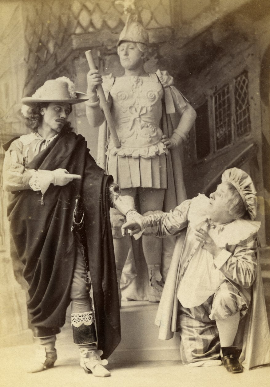 دون خوان ، التمثال و Sganarelle ، من إنتاج "La Statue du Commandeur" أو "Don Juan Up to Date" ، 1892 (صورة مجلس الوزراء) بواسطة ألفريد إليس
