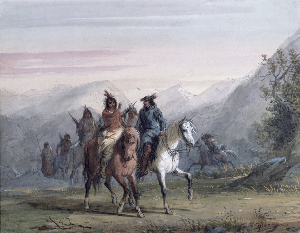 التحدث بالإشارات ، 1837 بواسطة ألفريد جاكوب ميلر