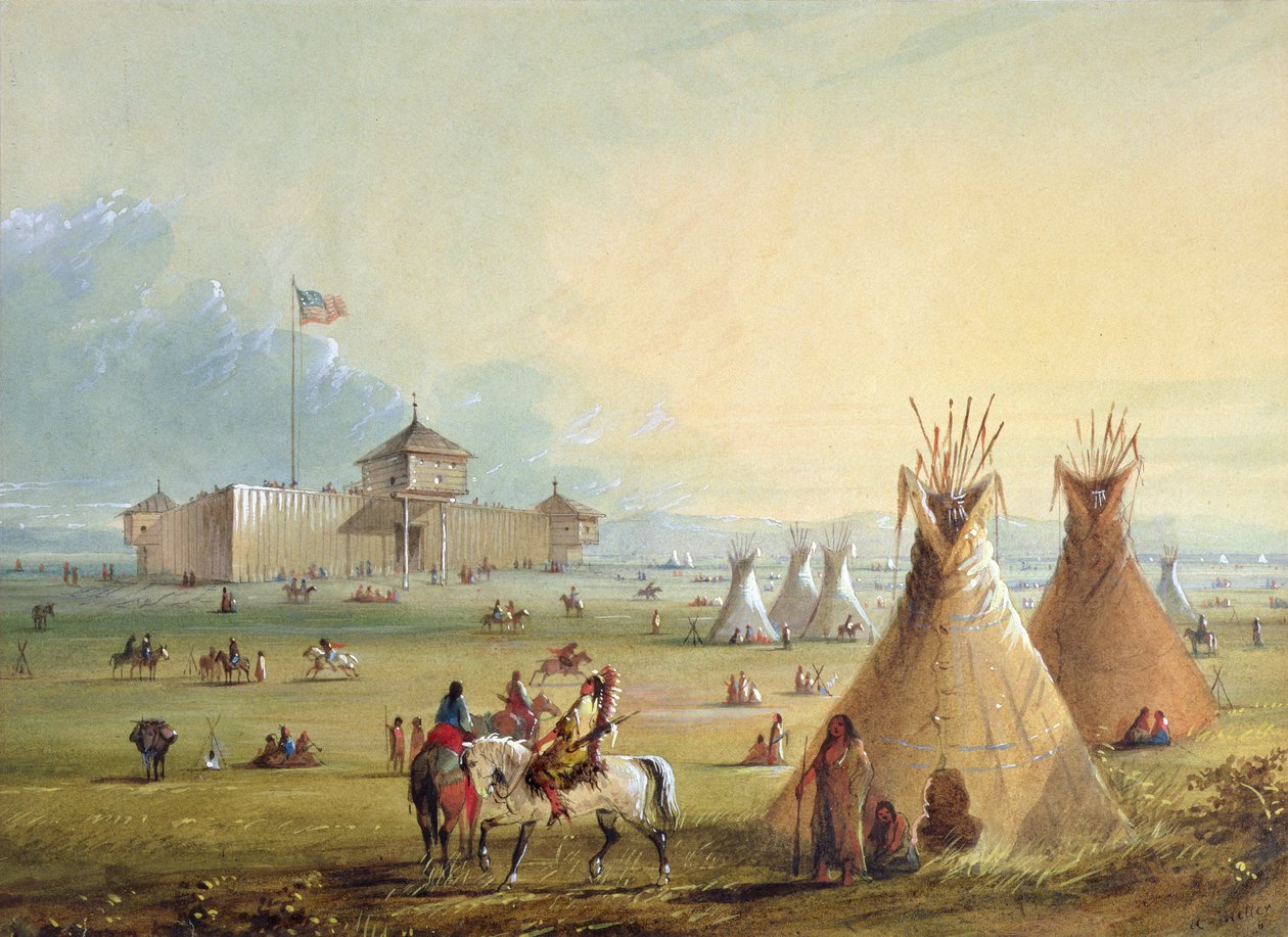 حصن لارامي ، 1858-1860 بواسطة ألفريد جاكوب ميلر