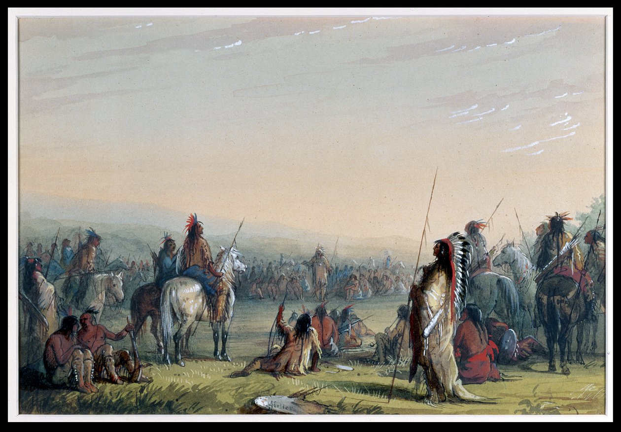 المجلس الهندي ، 1837 بواسطة ألفريد جاكوب ميلر