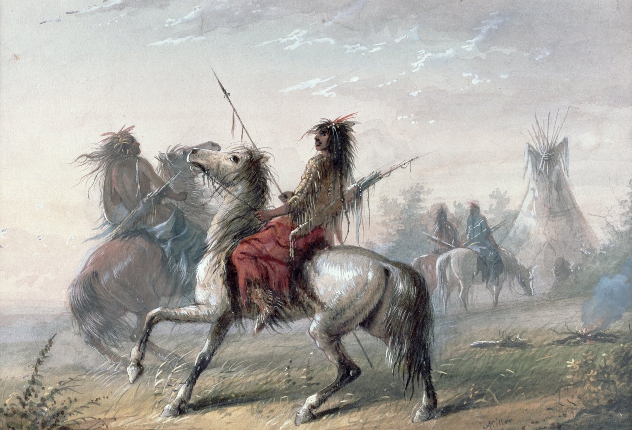 ثعبان الهنود ، 1837 بواسطة ألفريد جاكوب ميلر