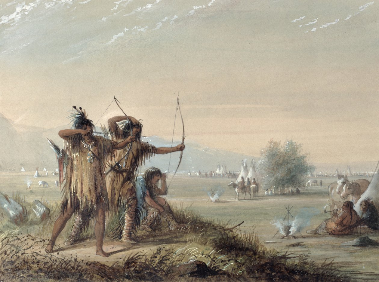 ثعبان الهنود اختبار الانحناء ، 1837 بواسطة ألفريد جاكوب ميلر