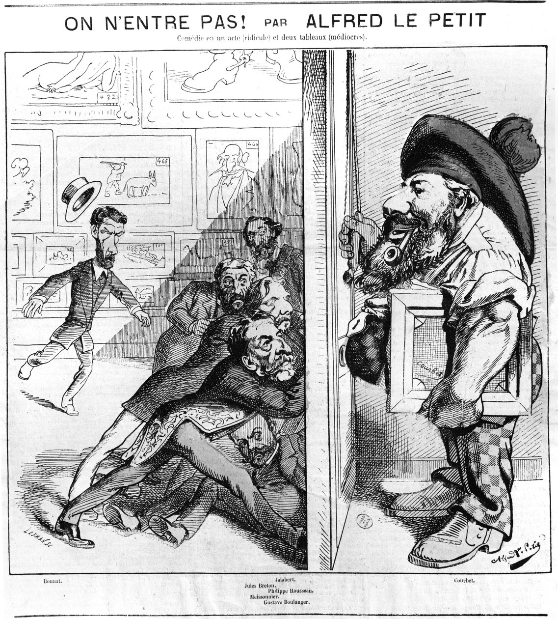 "نحن لا ندخل" ، 22 أبريل 1872 بواسطة ألفريد لو بيتيت