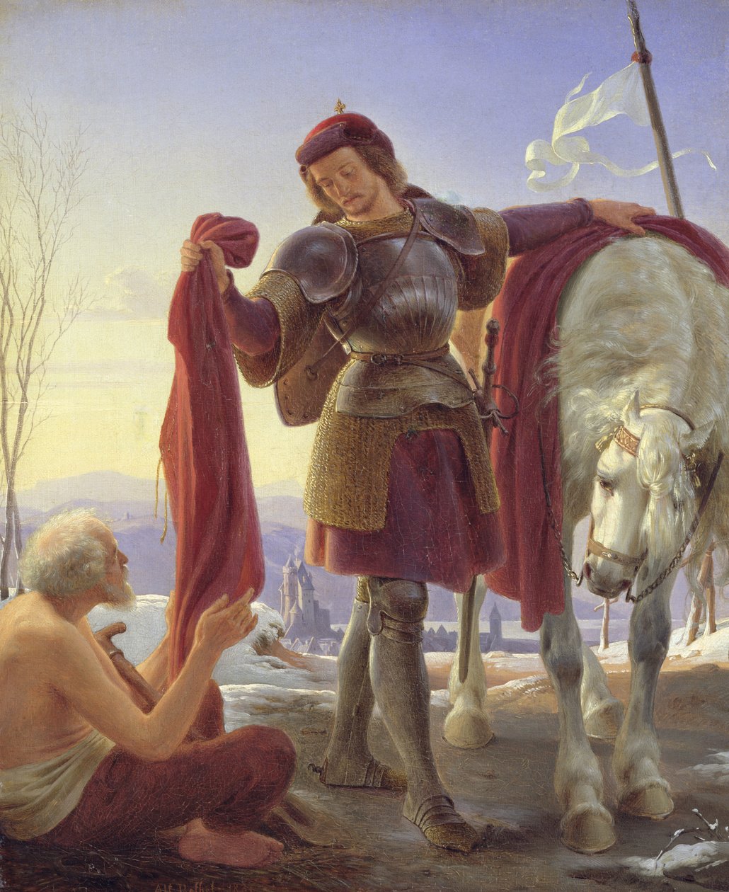 سانت مارتن و متسول ، 1836 بواسطة ألفريد ريتيل