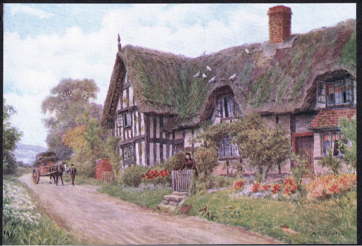 Great Comberton ، ووستر ، من الأكواخ و Village Village of Rural England نشرته شركة Dent & Sons Limited ، 1912 بواسطة ألفريد روبرت كوينتون