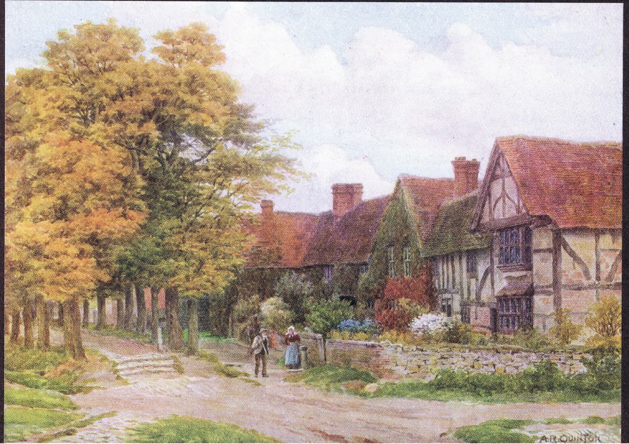 The Priory، Steventon، Berkshire من The Cottages and the Village Life of Rural England تم نشره بواسطة Dent & Sons Limited، 1912 بواسطة ألفريد روبرت كوينتون