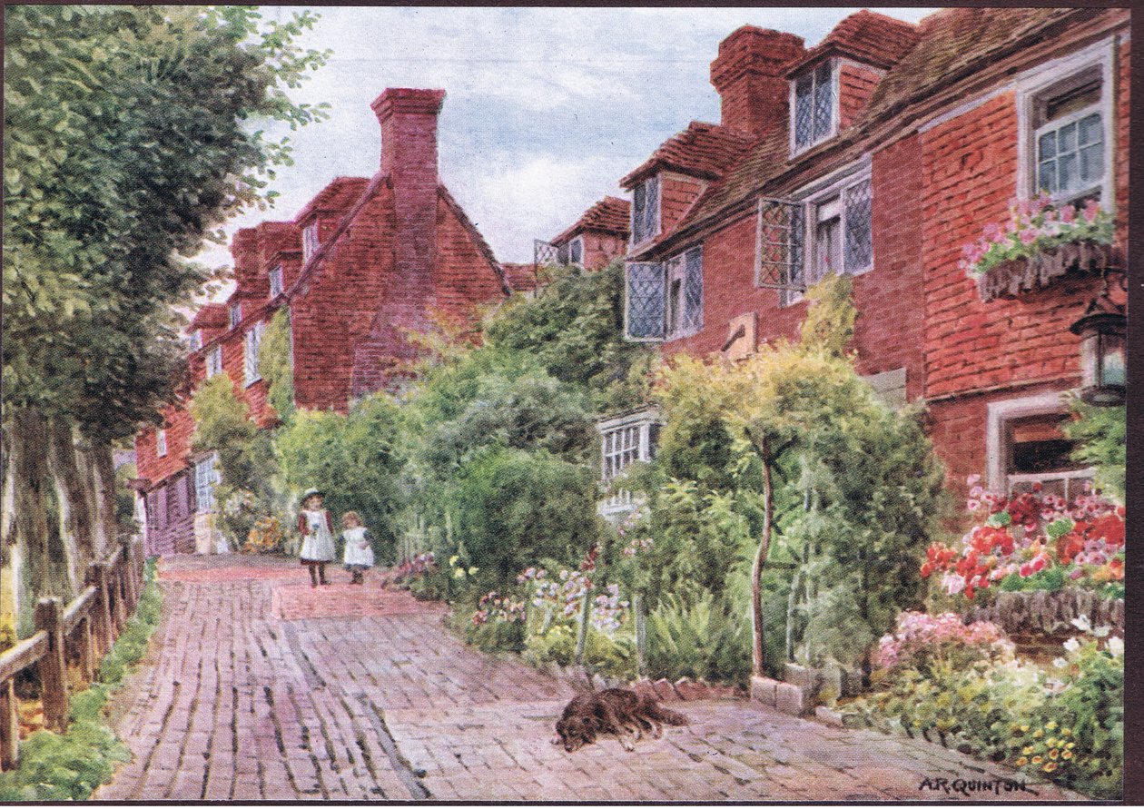 The Walks ، Groombridge ، Kent ، من The Cottages and the Village Life of Rural England نشرته Dent & Sons Limited ، 1912 بواسطة ألفريد روبرت كوينتون