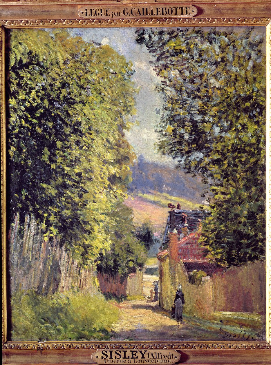 طريق في Louveciennes ، 1883 بواسطة الفريد سيسلي