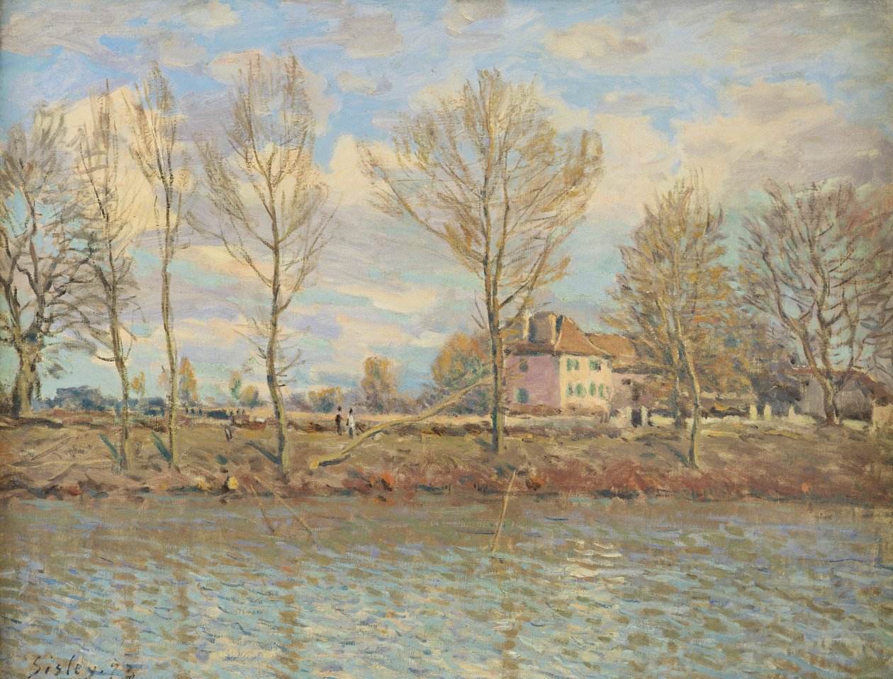 Ile de la Grande Jatte ، نويي سور سين ، 1873 بواسطة الفريد سيسلي