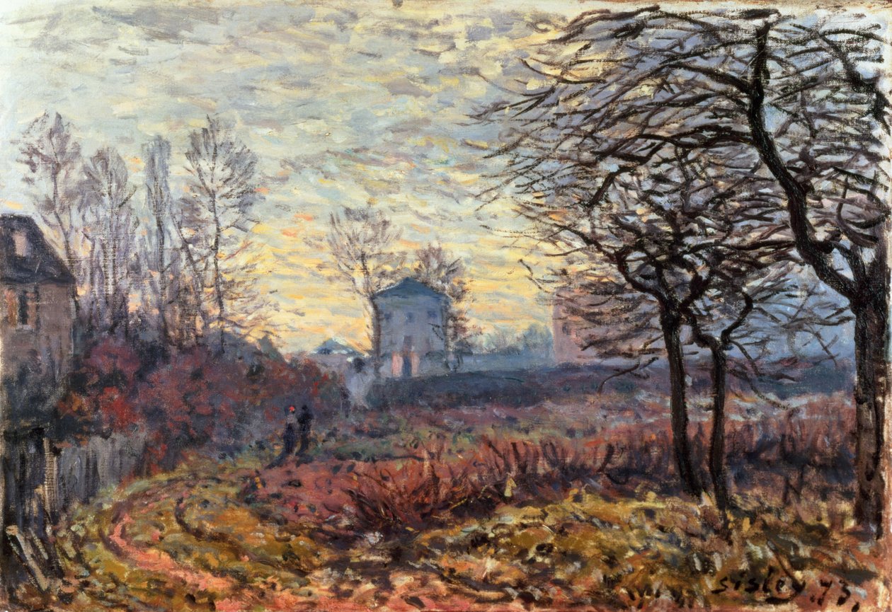 منظر طبيعي بالقرب من Louveciennes ، 1873 بواسطة الفريد سيسلي