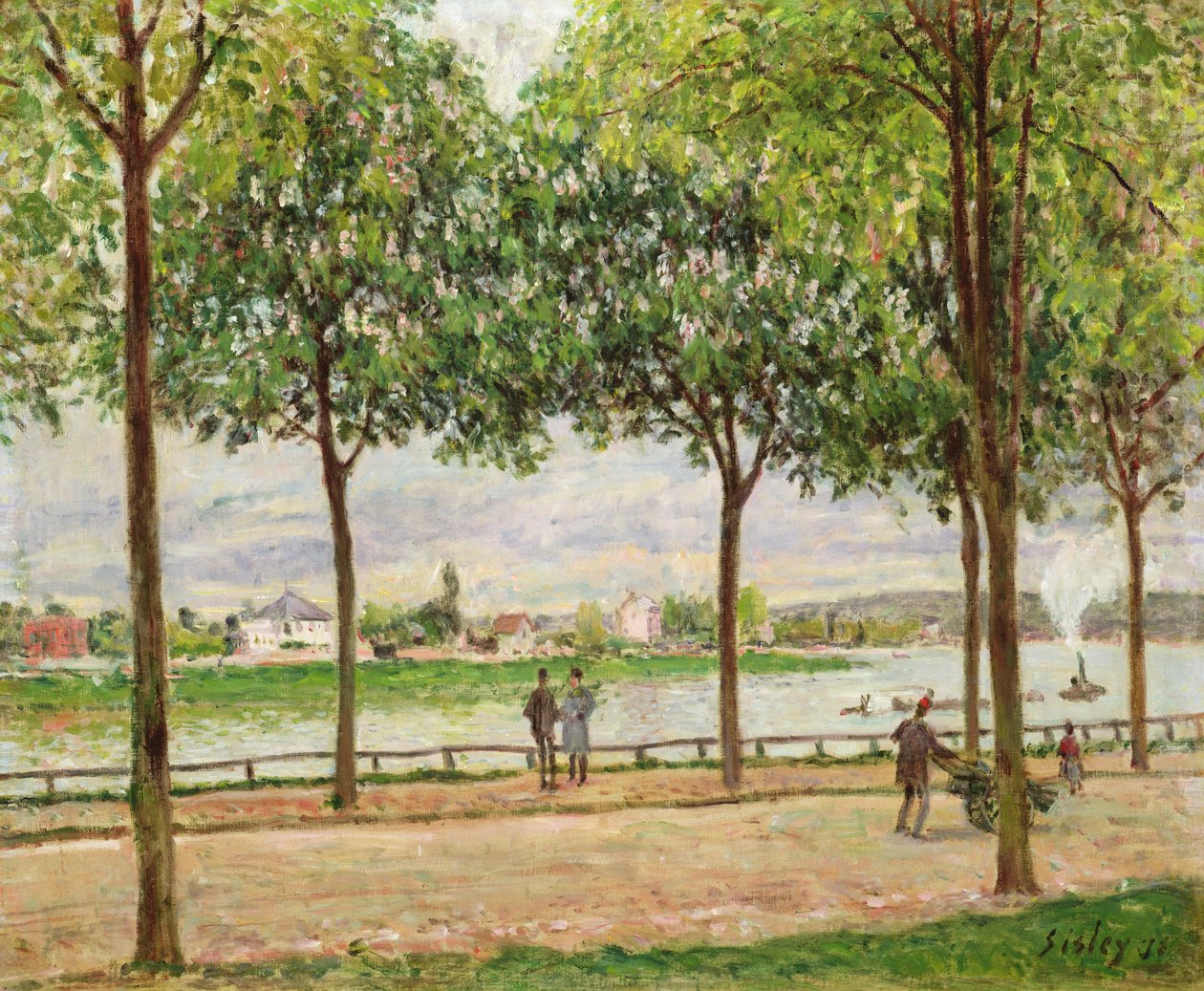 Les Promenade des Marronniers ، سانت كلاود ، 1878 بواسطة الفريد سيسلي