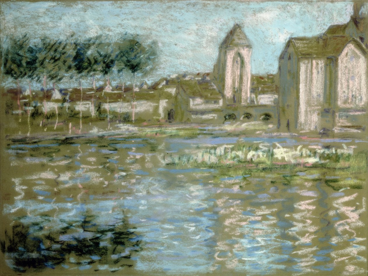 Moret-sur-Loing ، c.1890 (باستيل) بواسطة الفريد سيسلي