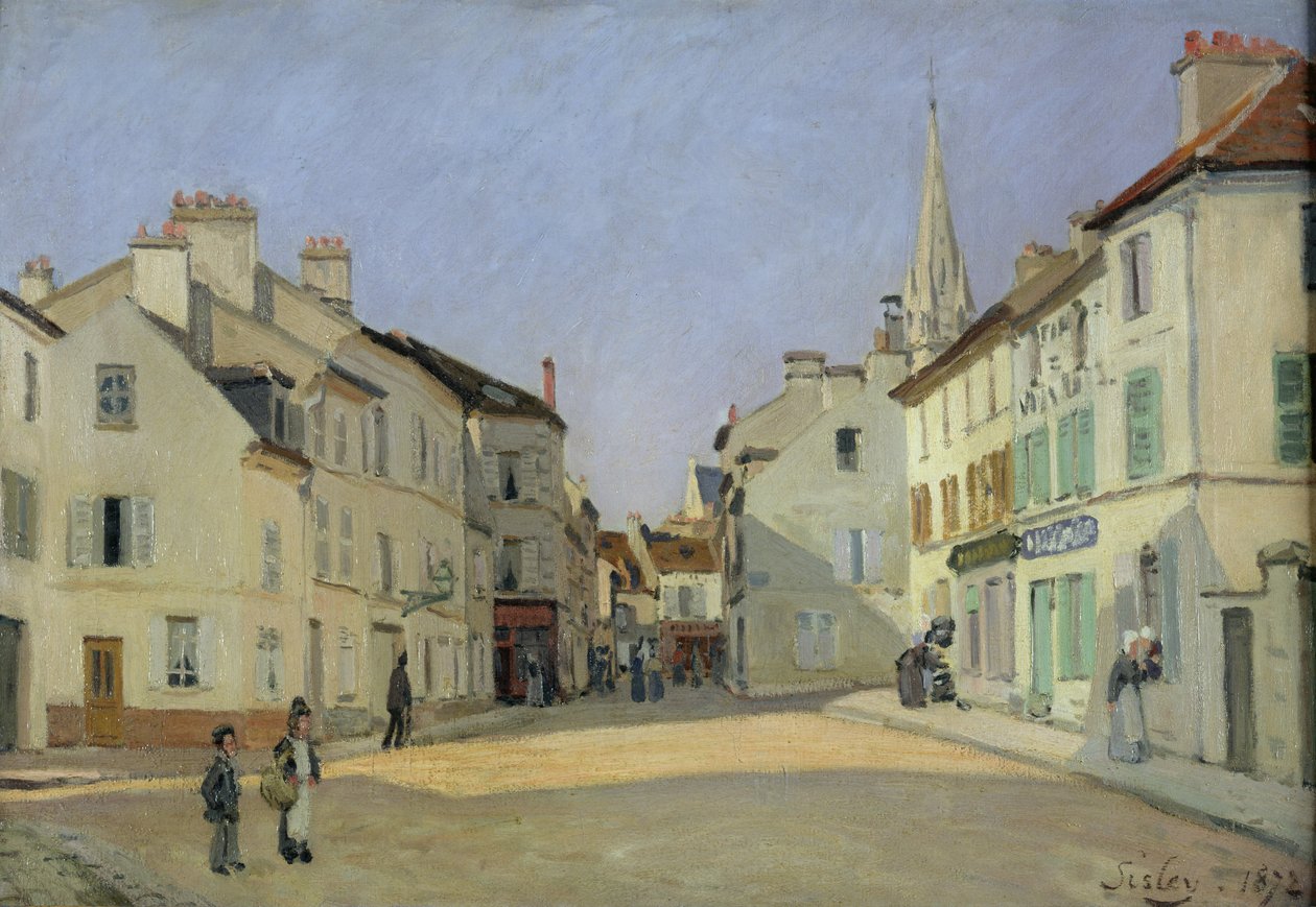 Rue de la Chaussee at Argenteuil ، 1872 بواسطة الفريد سيسلي