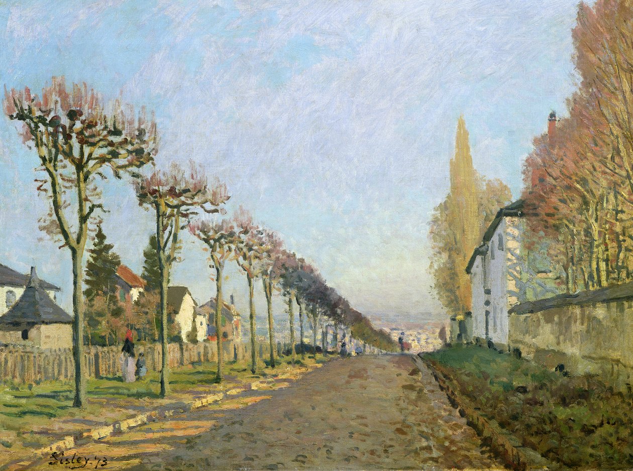 Rue de la Machine ، Louveciennes ، 1873 بواسطة الفريد سيسلي