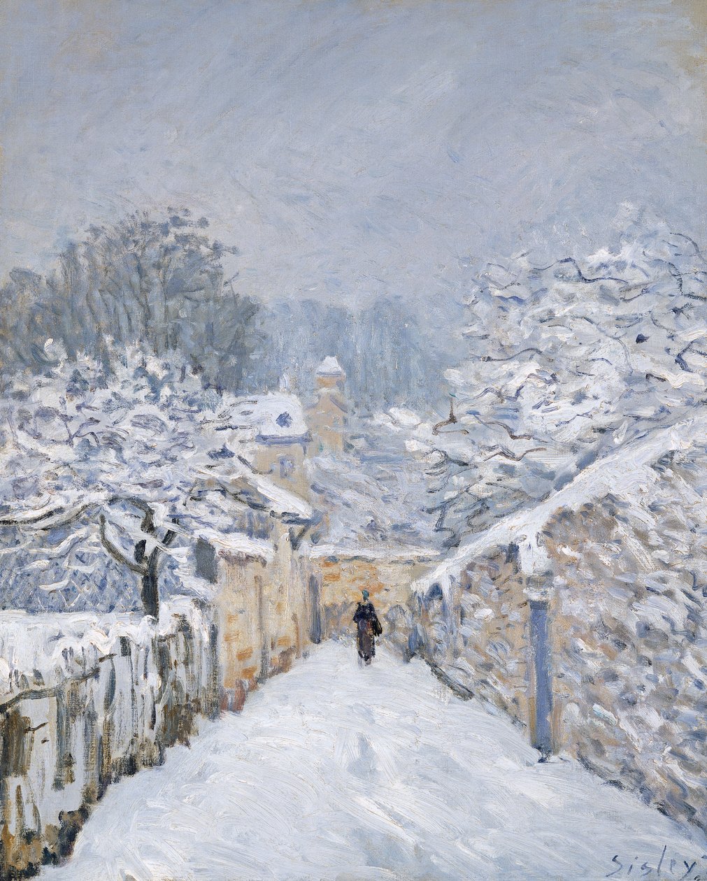 الثلج في Louveciennes ، 1878 بواسطة الفريد سيسلي