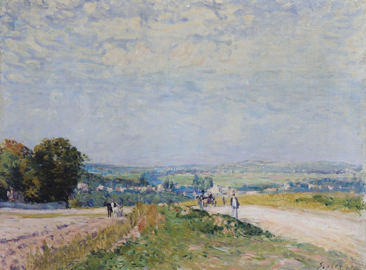 الطريق إلى Montbuisson في Louveciennes ، 1875 بواسطة الفريد سيسلي