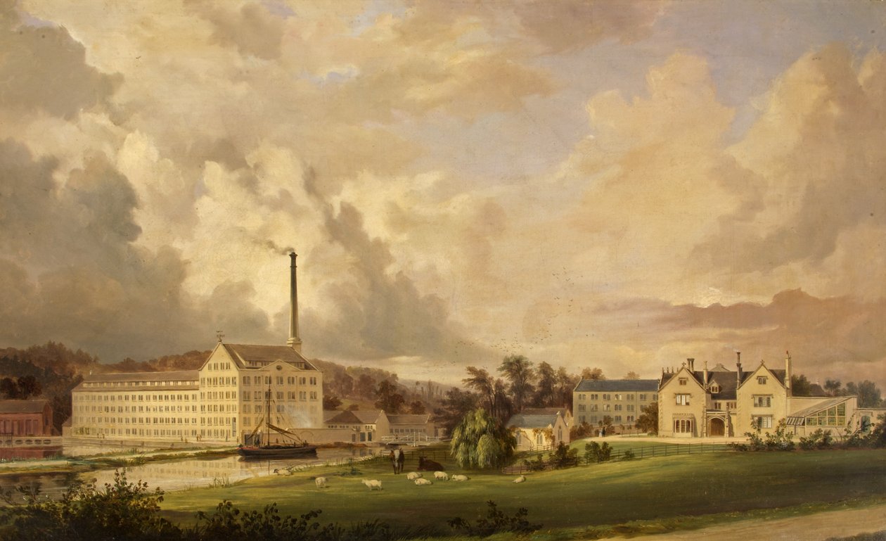 Ebley Cloth Mills، Stroud، Gloucestershire بواسطة ألفريد نيولاند سميث