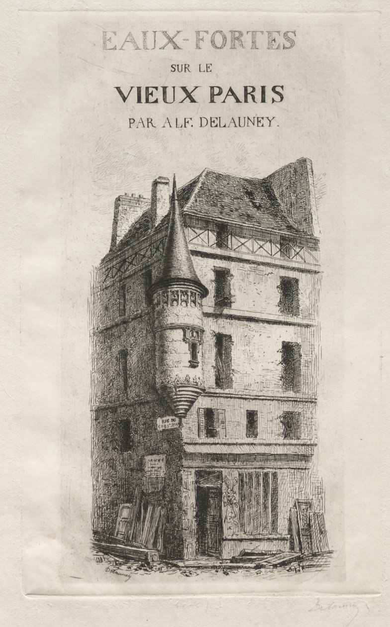 شارع Rue de coq Saint-Jean turret بواسطة ألفريد الكسندر ديلوني