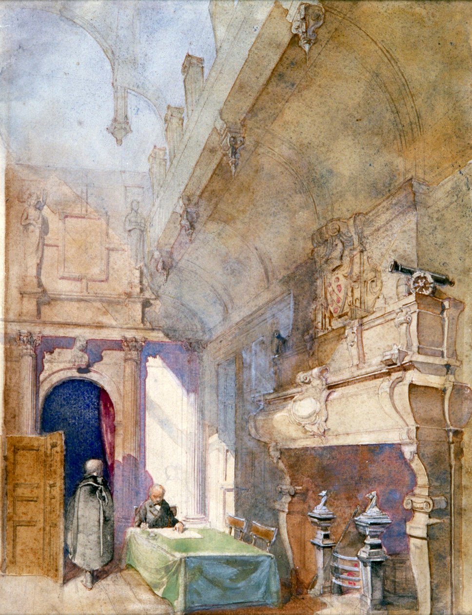 "Salle-a-Manger، Charterhouse"، London، 1913 بواسطة ألفريد تشارلز كونريد