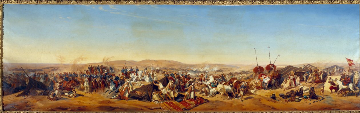 Conquete of Algeria (1830-1847): “” Capture of the Smalah (Smala) of Abd el Kader (Abd-el-Kader or ibn Muhyi al-Din al-Hasani) (1807-1883) by the Duke of Aumale in Taguin بواسطة ألفريد تشارلز فرديناند ديكان